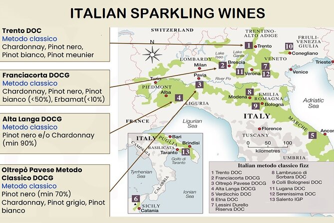 3 Italian sparkling wines and how to distinguish them: Prosecco, Franciacorta.. - Prosecco versus Franciacorta