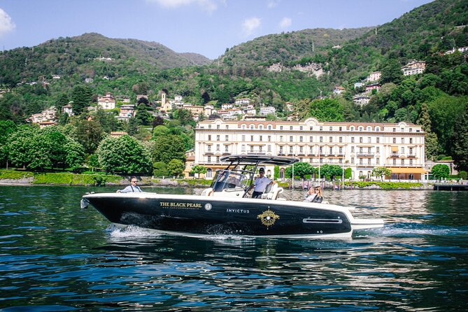 3H Guided Cruise Stop Bellagio Tender yacht Invictus 9 Pax - Leaving Como for the western shore
