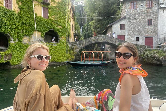 4H Como Lake Cruise drop of Bellagio and Varenna on Mostes Boat - Nesso, the Roman bridge, and the return to Como