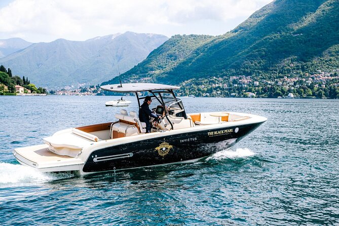 4H Private Cruise Bellagio Varenna Tender Yacht Invictus 6 Pax - Cernobbio, Villa d’Este, and the Versace connection