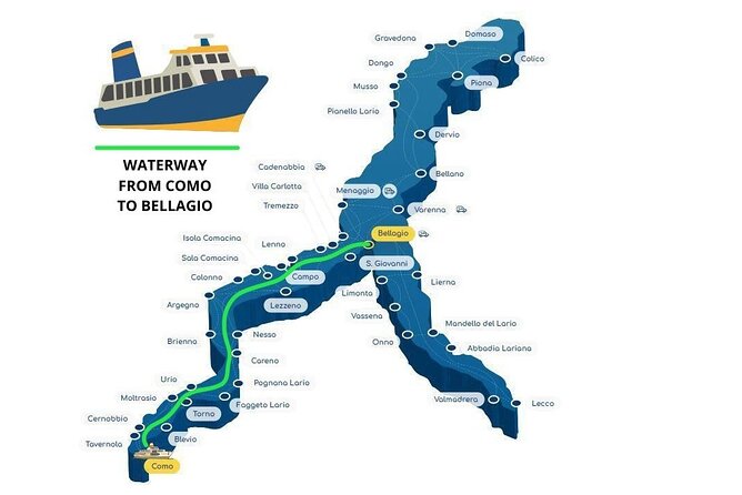 Best of Lake Como Experience from Milan, Cruise and Landscapes - The boat cruise across Lake Como