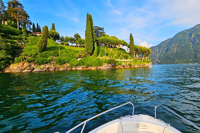 Boatparty Shared Tour on Lake Como–2 Hours of Villas, Wine & Swim - Leaving Argegno for the central lake