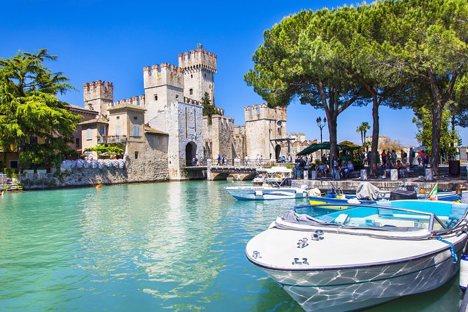 Castles boat tour with Bardolino wine tasting and nibbles - Starting from Sirmione’s busy harbor