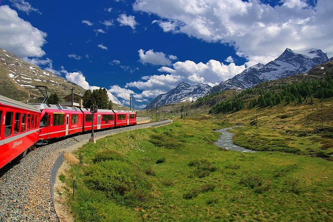 From Lake Como or Milan: Bernina Red Train Tour - Ospizio Bernina marks the high point