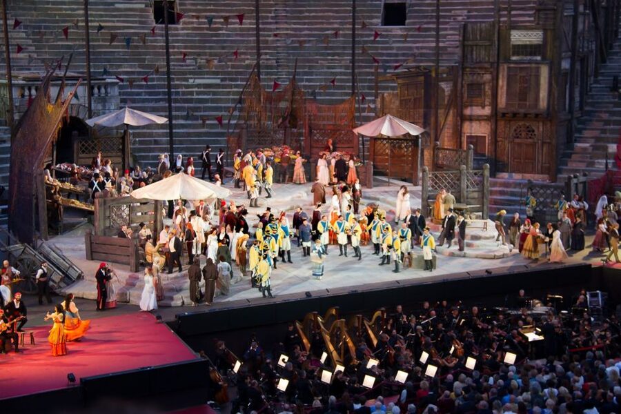 From Lake Garda: Verona Arena Opera Ticket with Transfer - What a sixth-sector Arena seat is really like