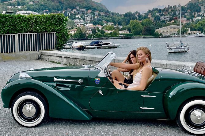 From Milan | Drive a vintage car on Lake Como - Menaggio, churches, Loveno, and gelato