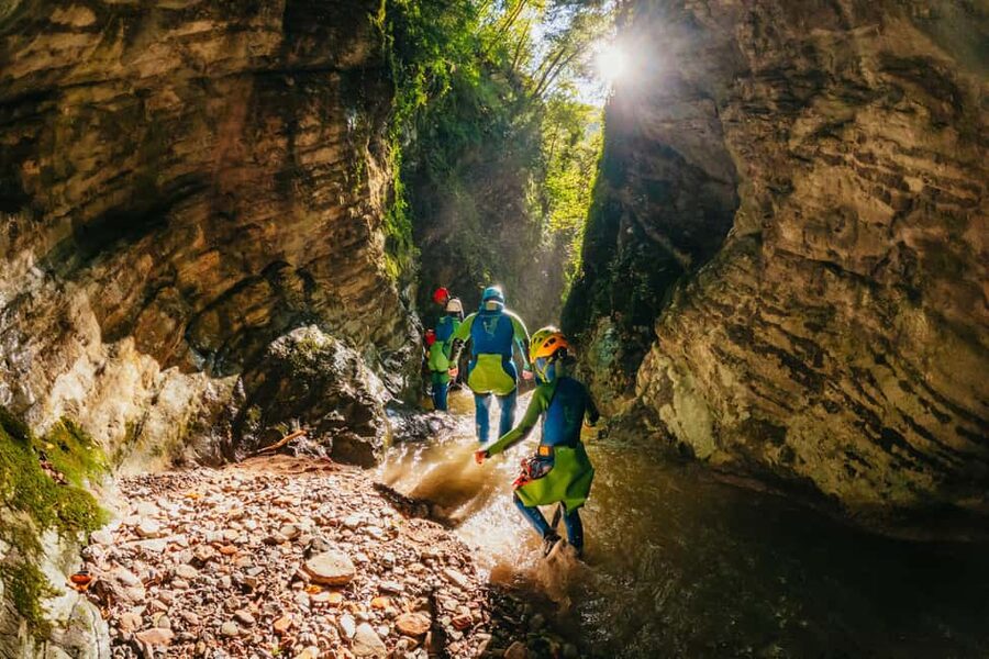 From Tignale, Lake Garda: Beginner-Friendly Canyoning Tour - Getting suited up in neoprene