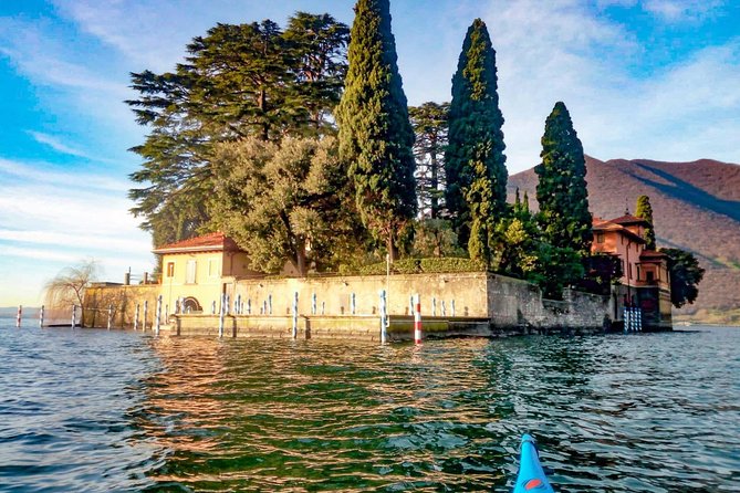 Kayak Trip to Monte Isola, on Iseo lake - San Paolo Island from water level