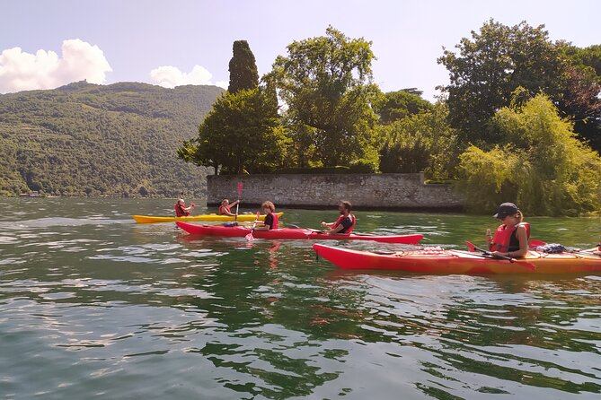 Kayak Trip to Monte Isola, on Iseo lake - Rocca Martinengo above the cliffs
