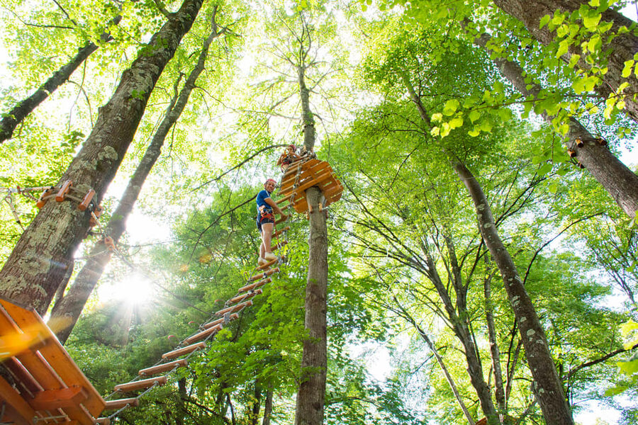 Lake Como Adventure Park Day Access - Climbing walls and high ropes courses