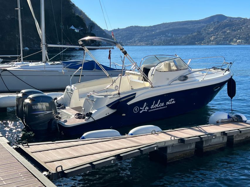 Lake Como: Dreamer Private Tour 1 hour Eolo boat - The value of $351.18 for a private group