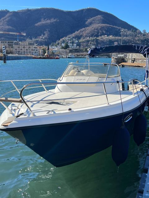 Lake Como: Dreamer Private Tour 1 hour Eolo boat - Villa Olmo on the way back to Como