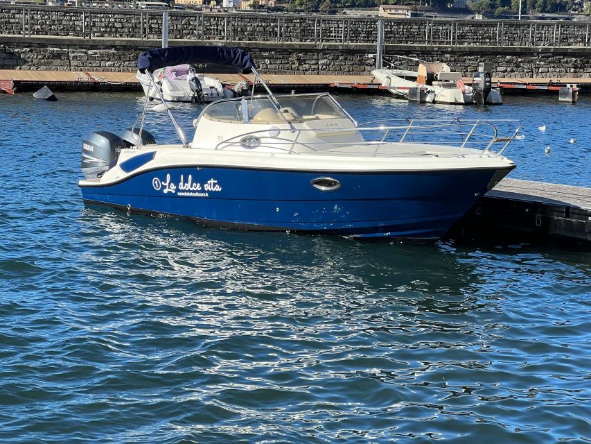 Lake Como: Dreamer Private Tour 1 hour Eolo boat - Setting out from Como