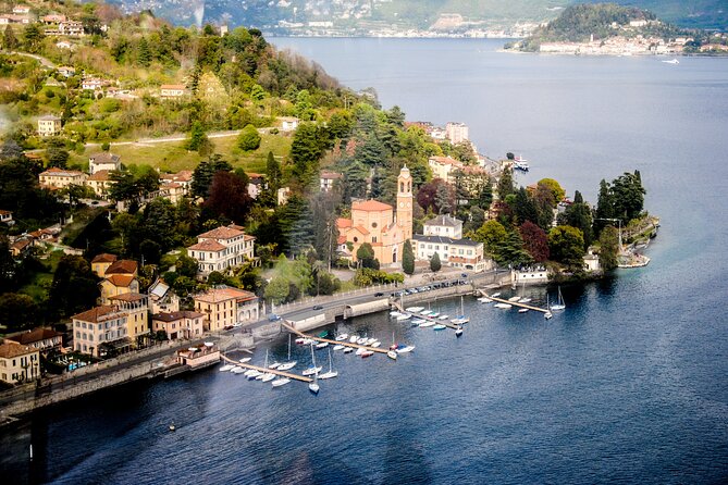 Lake Como Helicopter Tour with Stop for Lunch - Isola Comacina and the film-famous villas