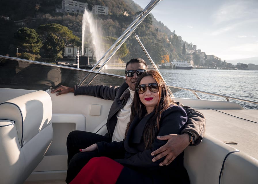 Lake Como: Scenic Private Boat Tour through the Best Villas - One hour or two hours?