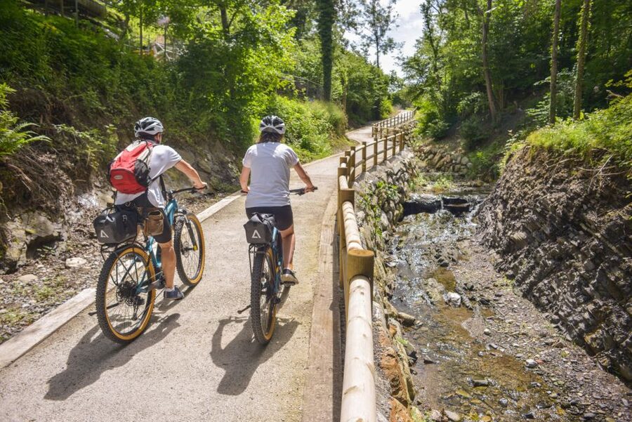 Lake Como to Lake Lugano: E-Bike Three Panoramic Lakes - Downhill views and the road to Lake Lugano