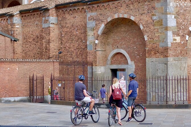 Milan: Bicycle Tour Live Tourist Guide 3 hours and half - Sforza Castle gives the tour its strongest historic stop
