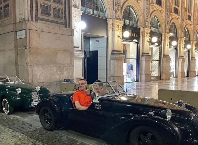 Milan: City Highlights Private Tour by Vintage Car - Fashion Milan on Via Monte Napoleone