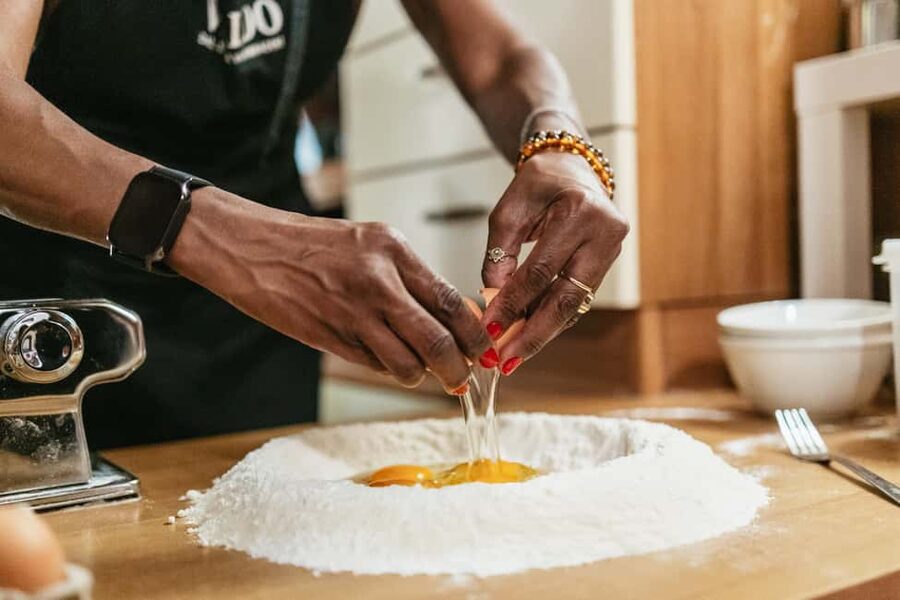 Milan: Pasta & Tiramisu Cooking Class with Premium Products - Preparing tiramisu from scratch