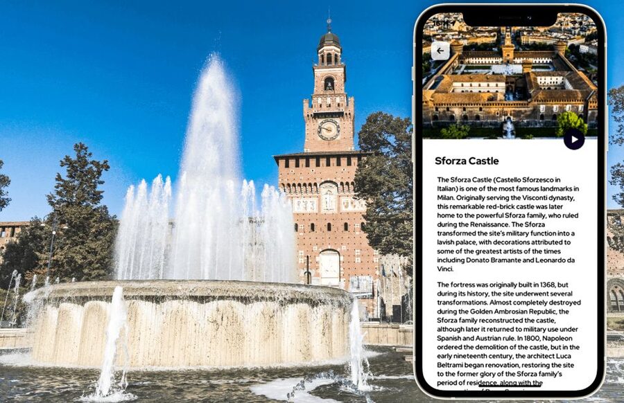 Milan: Sforza Castle Entry Ticket with Digital Audio Guide - Collecting the ticket at Piazza Castello 1