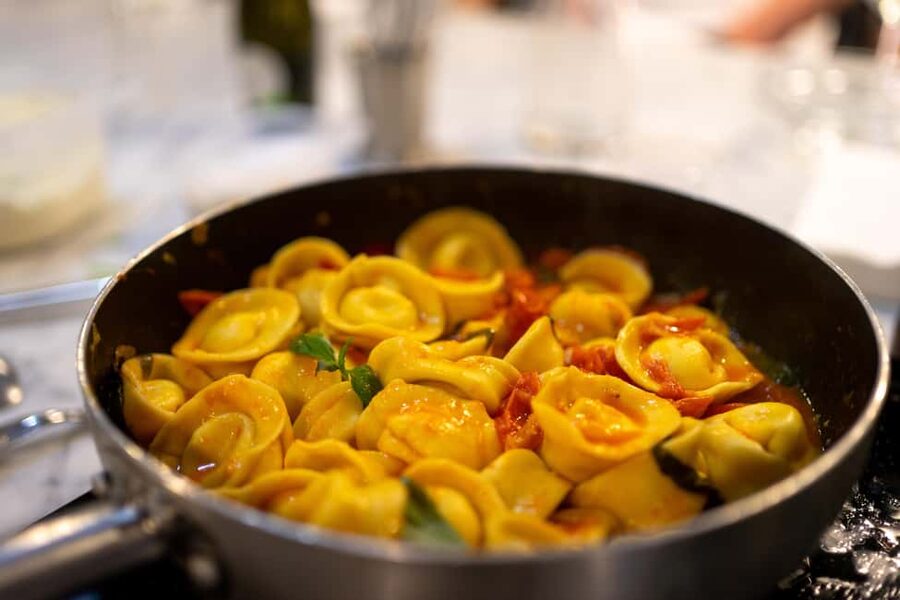 Milan: Small-group Pasta & Gelato Class with Unlimited Wine - Rolling tagliatelle and shaping ravioli