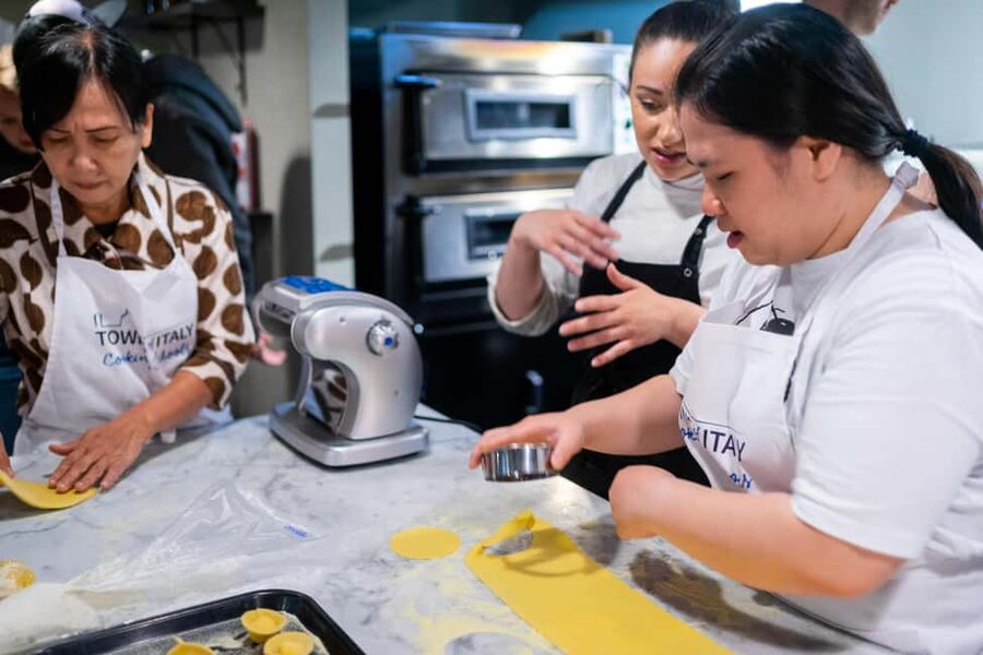 Milan: Small-group Pasta & Gelato Class with Unlimited Wine - Sauce, lunch, and the first taste of your work