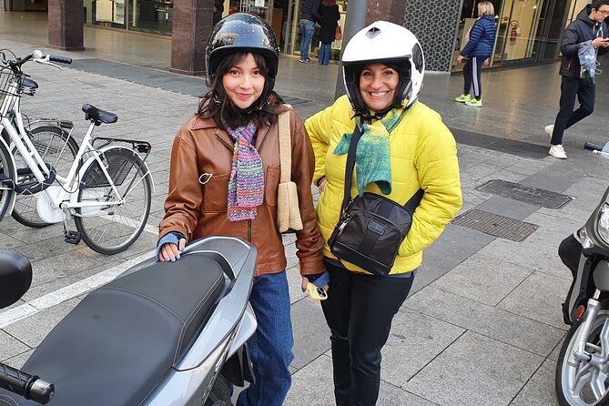 Milan Vespa Adventure: Private Tour for Couples and Friends - The Pinacoteca di Brera Courtyard