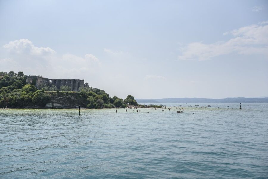 Peschiera: Afternoon Boat Trip to Sirmione with Swim Stop - The swim stop from the boat
