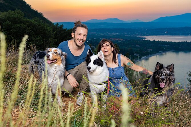 Photo Session at Sunset on Lake Garda - The Manerba setting and sunset light