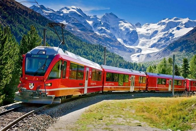 Private tour to Bernina train & Lake Como. Hotel pick-up - Leaving Milan at 8:00 in a private vehicle
