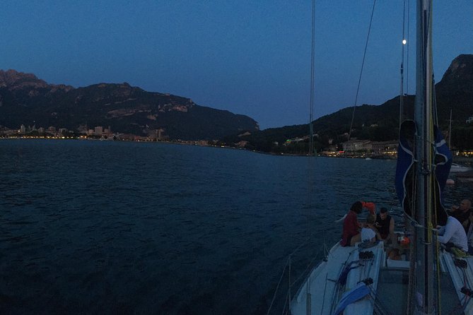 Sailing at Sunset on Lake Como: How to escape from daily routine - The swim stop in the middle of Lake Como