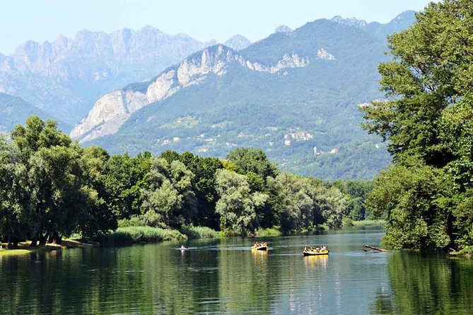 Soft Rafting on Adda River - Swimming breaks and water games