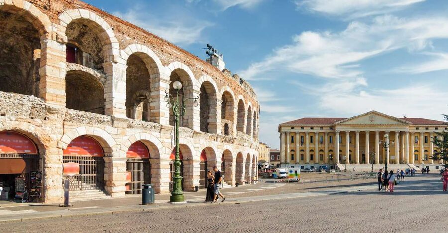 Verona Full-Day Tour from Lake Garda - Entering Verona beside the Roman Arena
